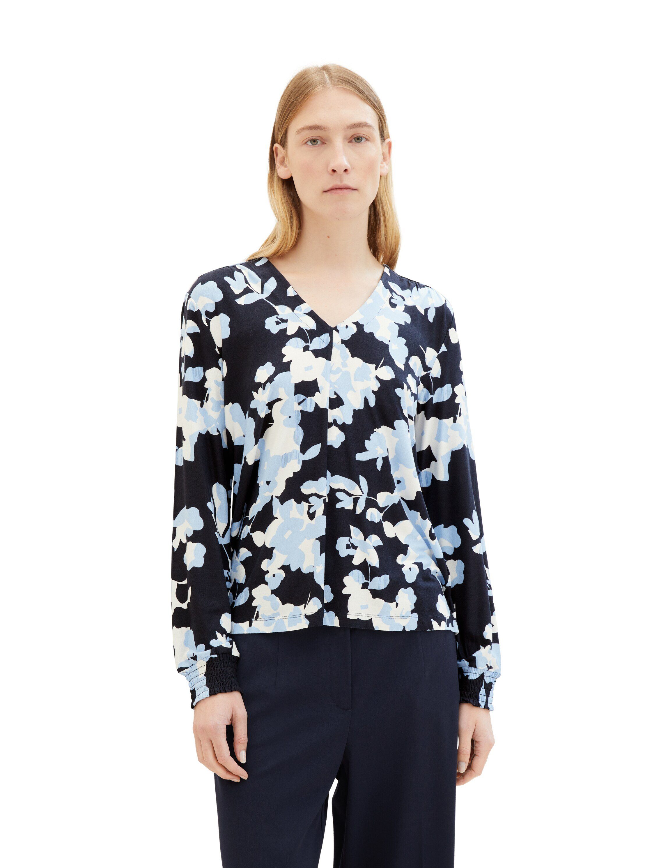 TOM TAILOR Blusenshirt mit Allover-Print günstig online kaufen