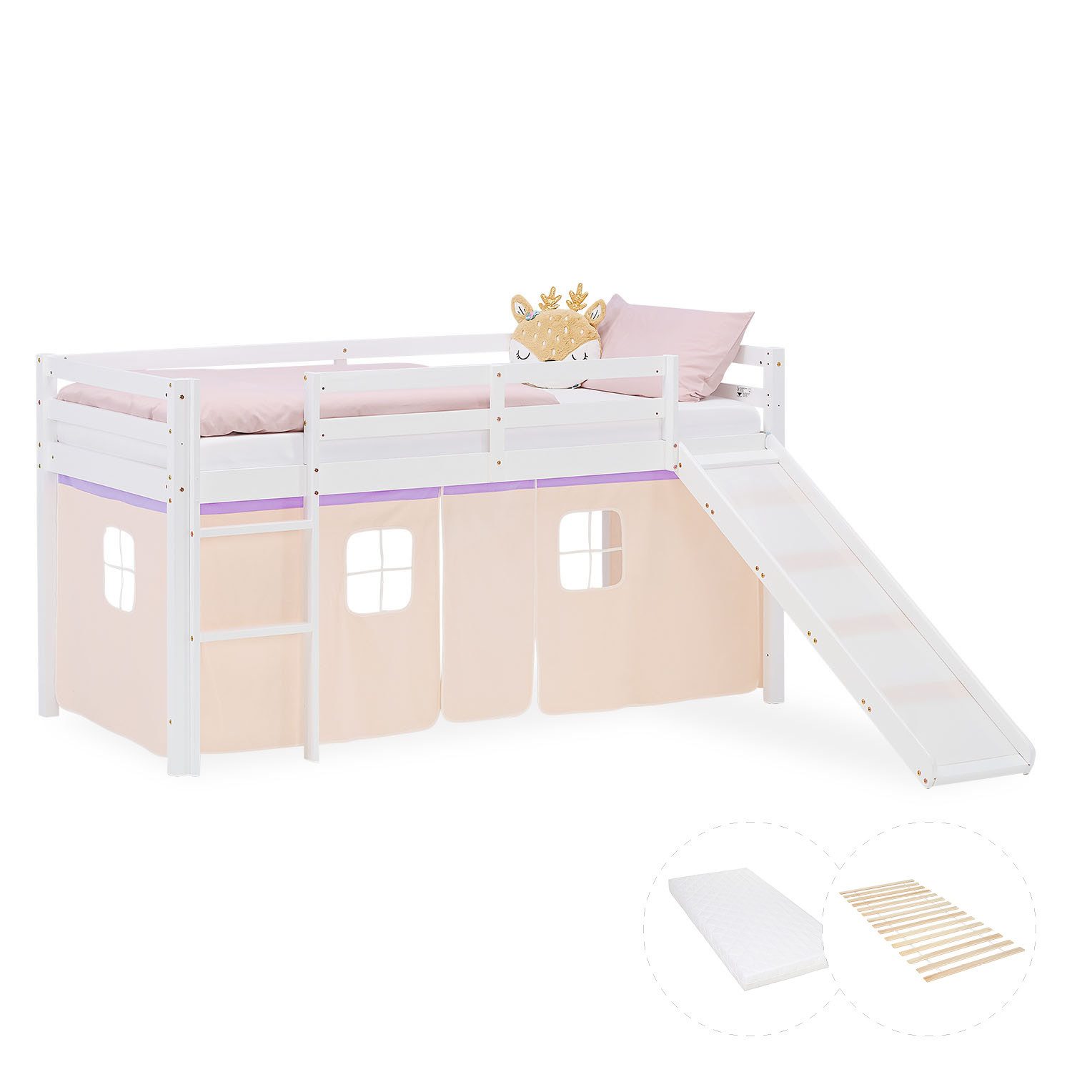 Homestyle4u Hochbett 90x200 Stockbett Kinderbett Holz günstig online kaufen
