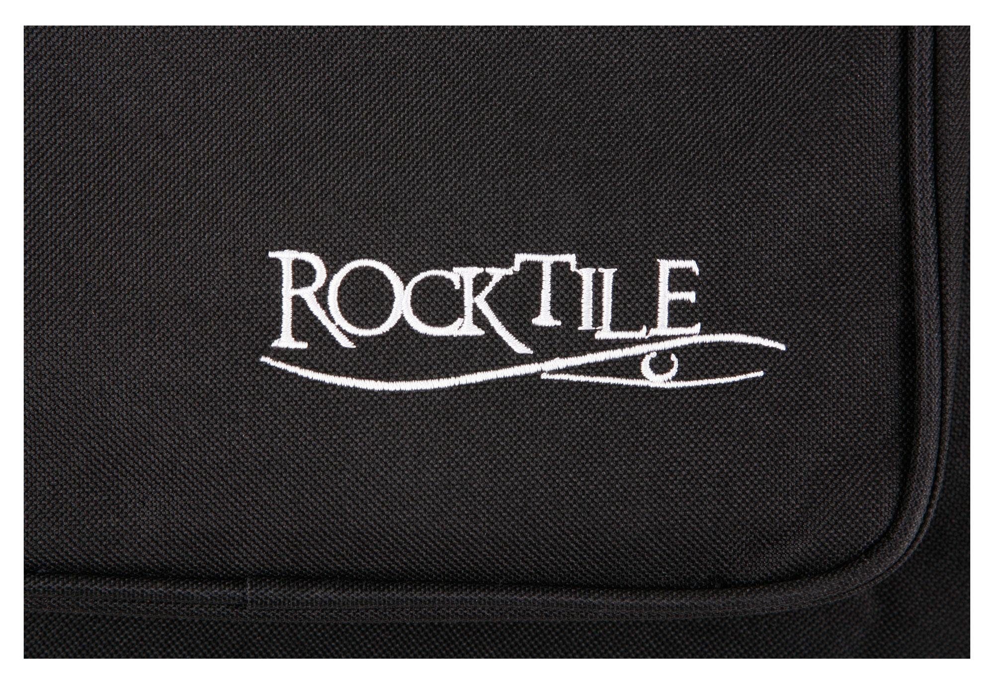 Rocktile Gitarrentasche E-Gitarrentasche, Gigbag für E-Gitarre, gepolstert mit Rucksackgarnitur