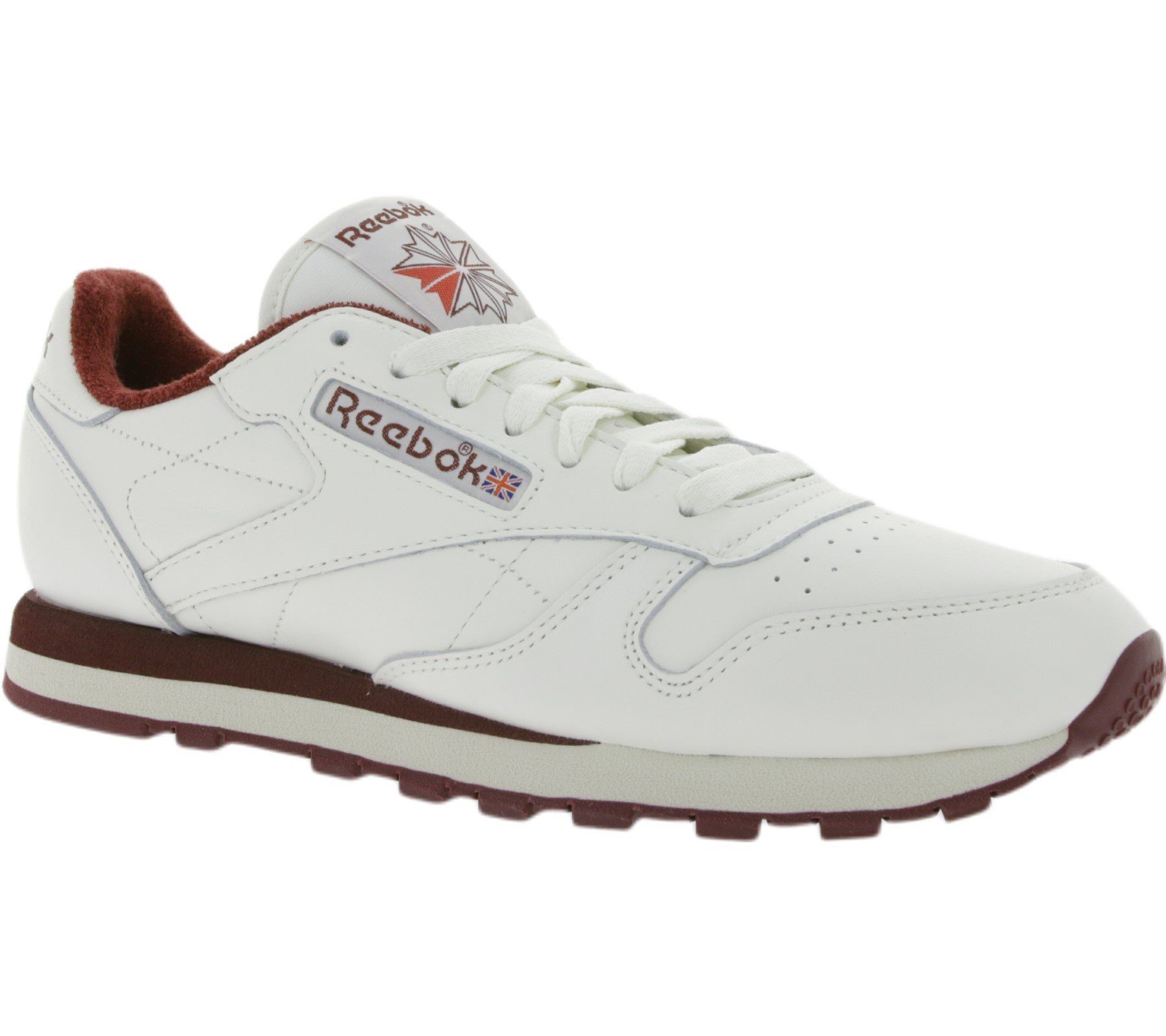 Reebok »Reebok Classic Leather Herren Schuhe komfortable Sneaker mit  weichem Futter Freizeit-Schuhe Weiß/Rot« Sneaker online kaufen | OTTO