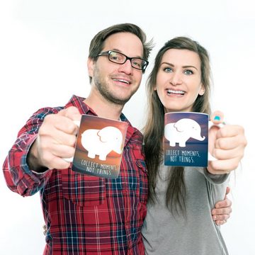 Mr. & Mrs. Panda Kinderbecher Elefant - Sonnenuntergang - Geschenk, Trinkbecher, Reisebecher, Kinde, Kunststoff, Förderung der Selbstständigkeit