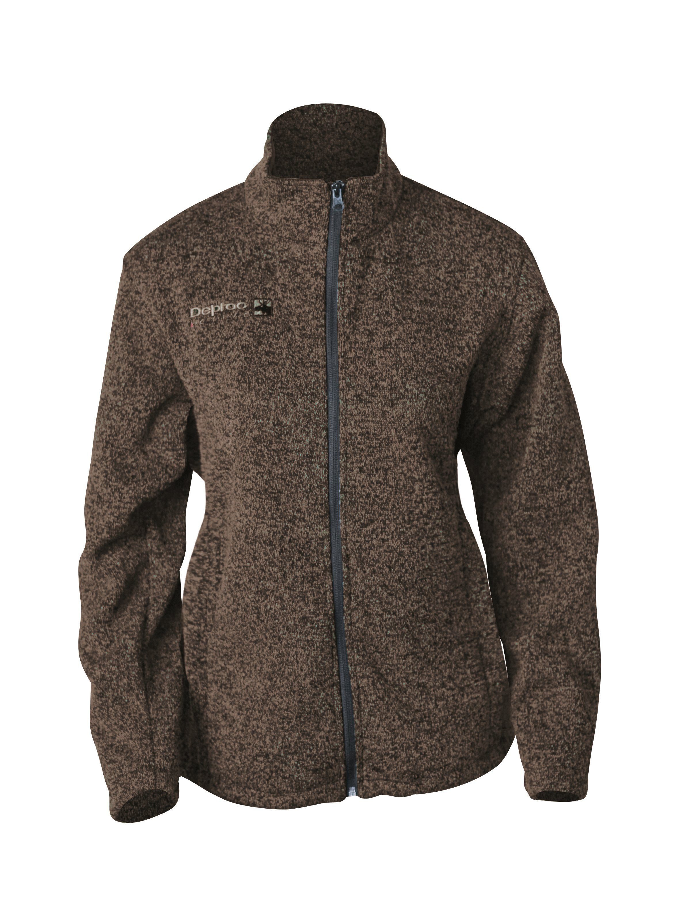 DEPROC Active Strickfleecejacke ELKFORD WOMEN auch in Großen Größen erhältlich cappuccino