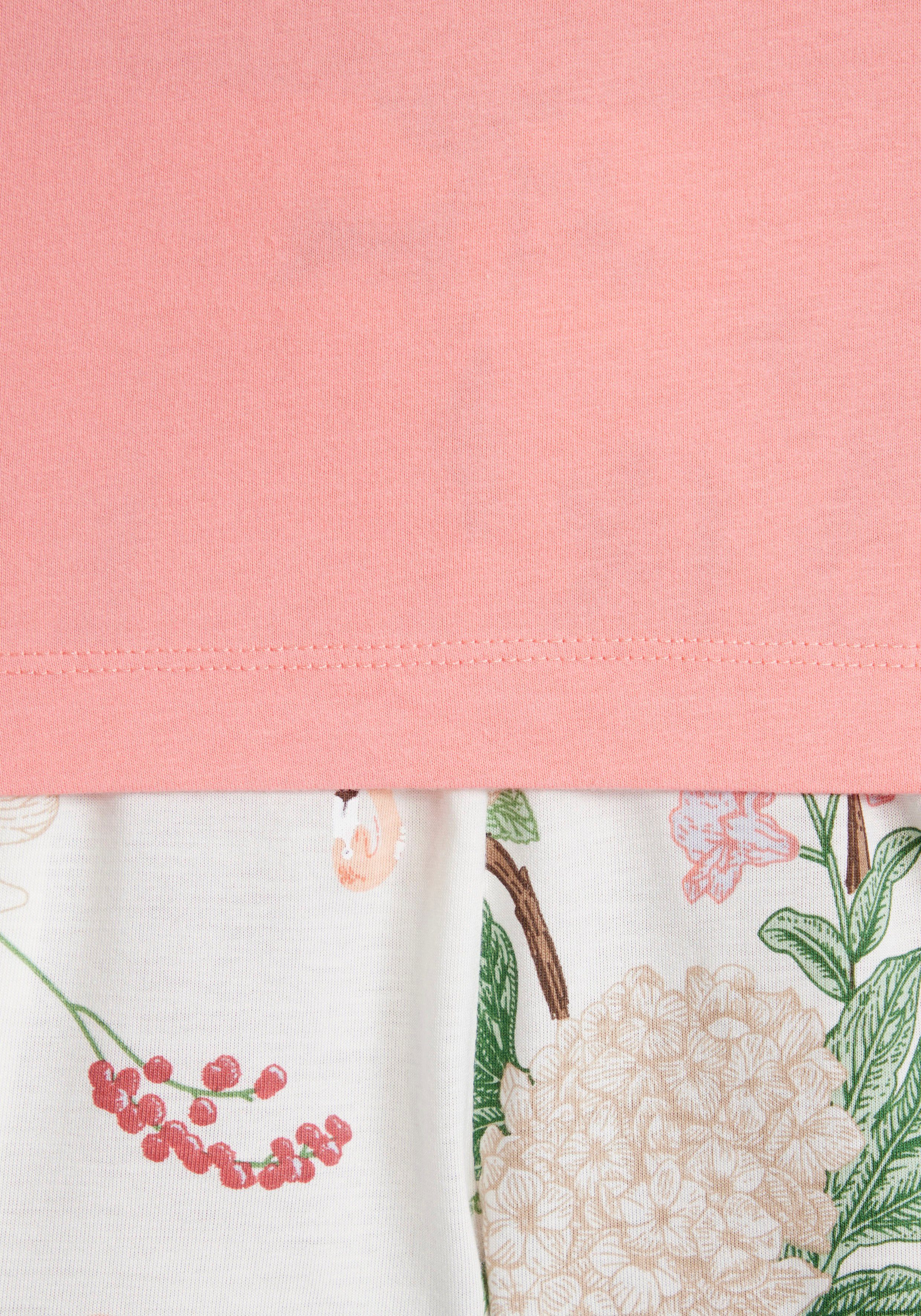 LASCANA Pyjama (2 tlg) mit elegantem Blumenmuster