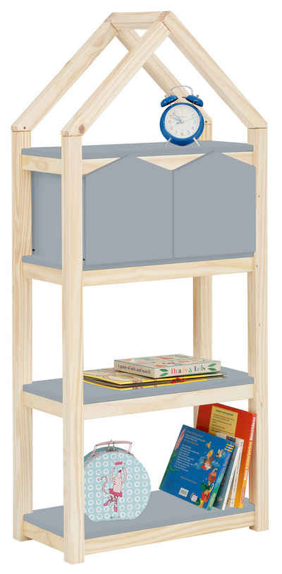 Lüttenhütt Kinderregal Meentje, Bücherregal,2 Boxen, Einlegeböden und Boxen aus MDF, Breite 59,5 cm