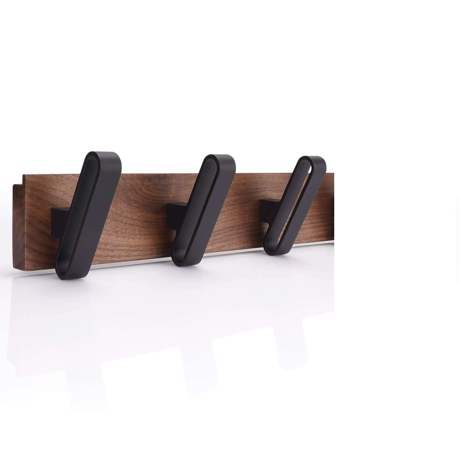 TECBULL Garderobenhaken TECBULL® Wandgarderobe Holz Deluxe, Garderobenleist günstig online kaufen