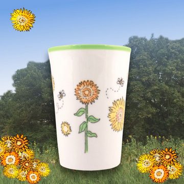 Mila Becher Mila Keramik-Teebecher Sunny Sunflowers, Keramik