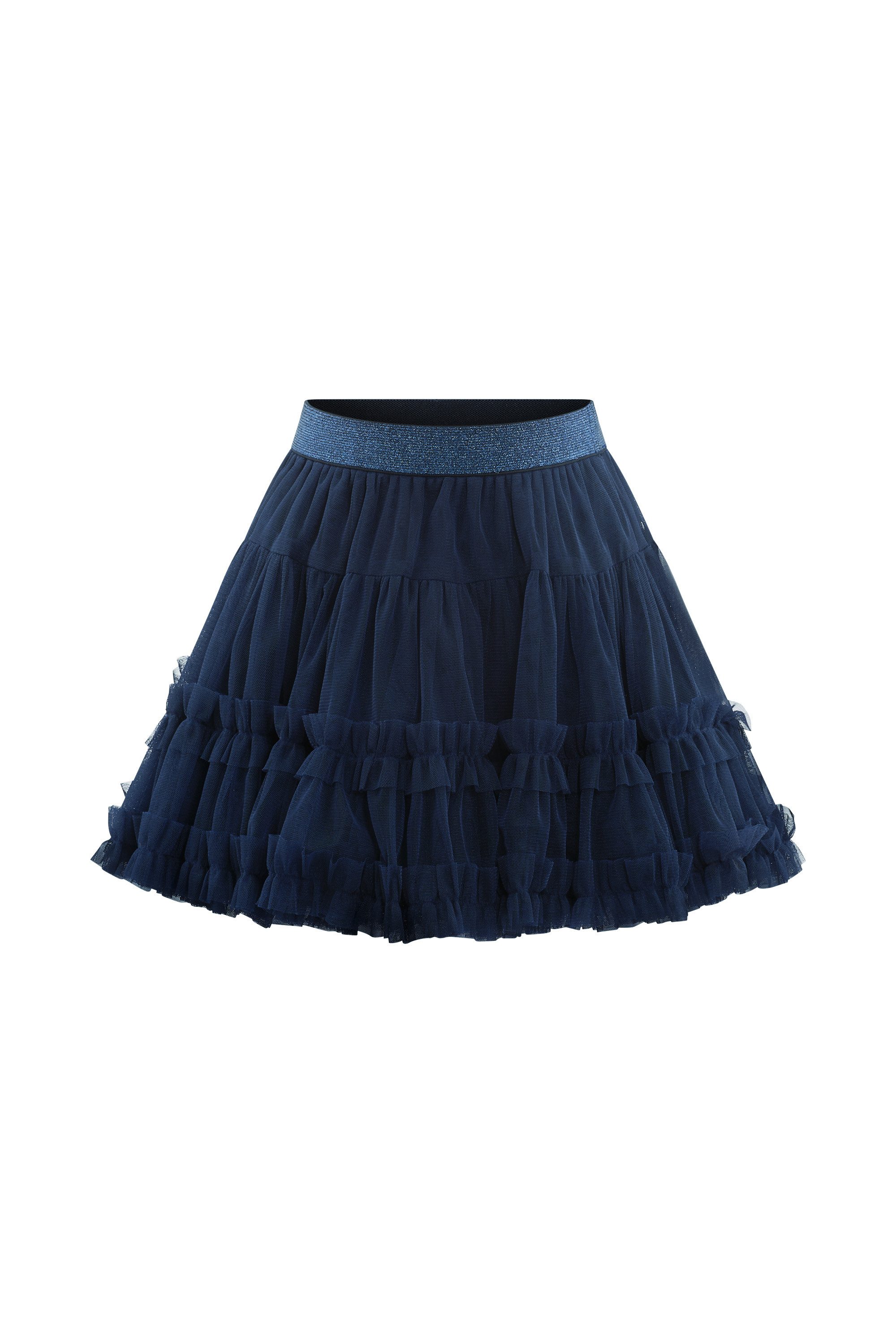 happy girls Tüllrock Stufenrock mit aufgesetzten Rüschen und elastischem Glitzerbund