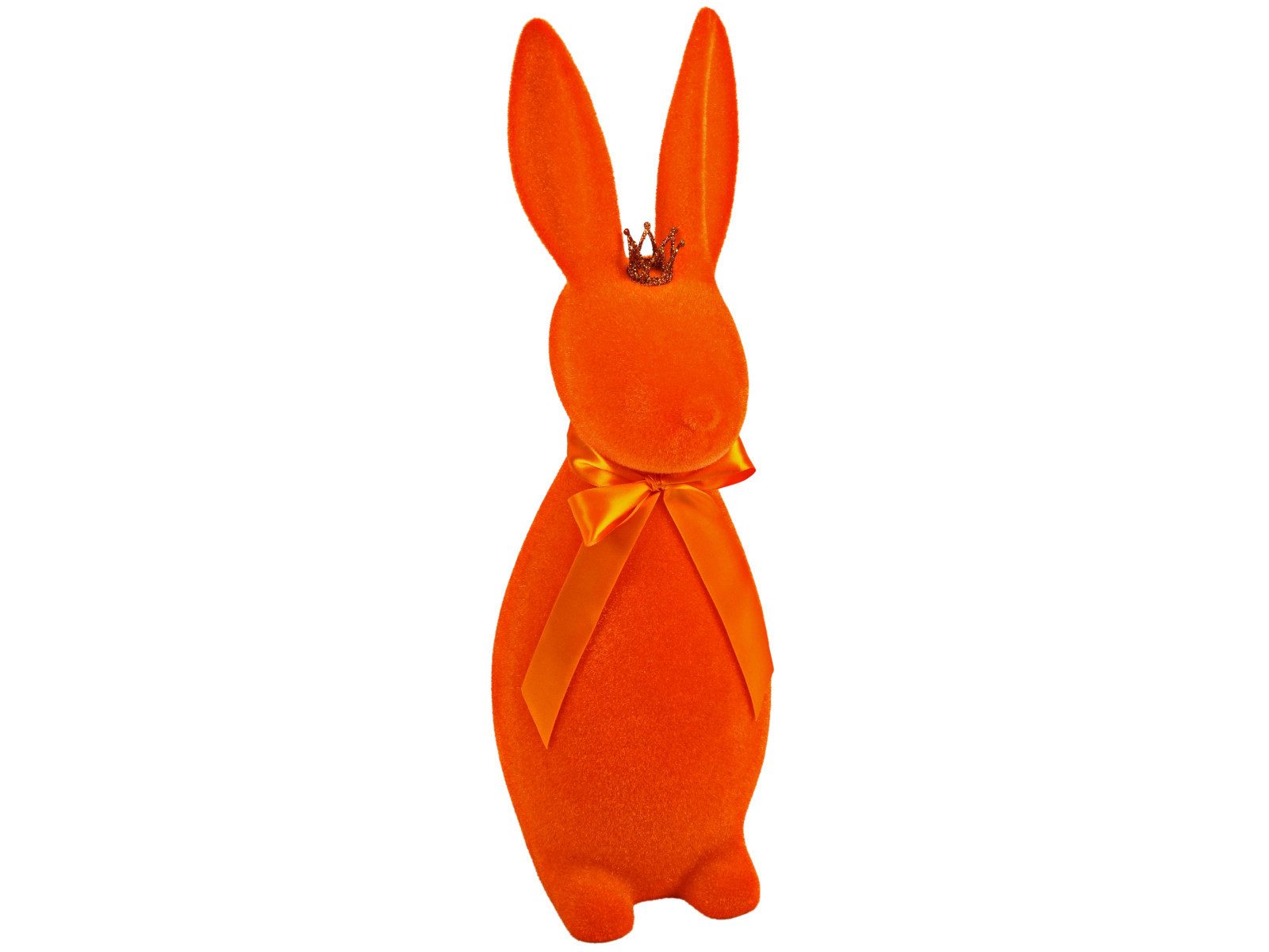 Werner Voß Dekofigur Hase mit Krone orange 22x20x69 cm