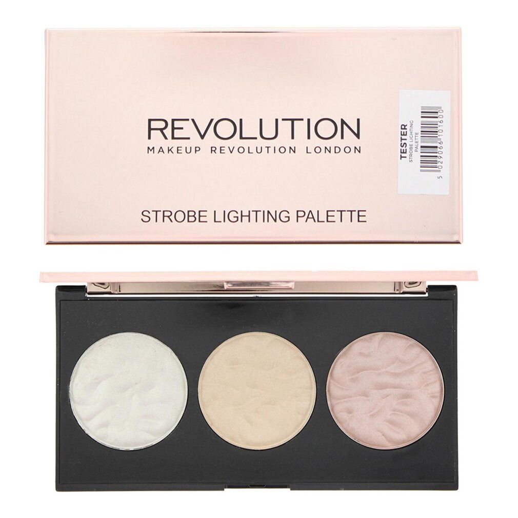 MAKE UP REVOLUTION Highlighter Makeup Revolution Highlighter-Palette, Strobe, Rouge, 11 g