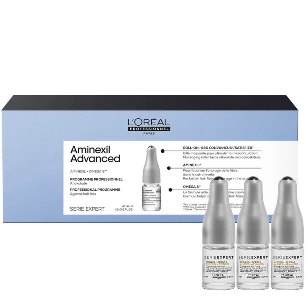 L'ORÉAL PROFESSIONNEL PARIS Haarserum L'Oréal Professionnel Aminexil Advanced Kur 42x6 ml gegen Haarausfall, 1-tlg.