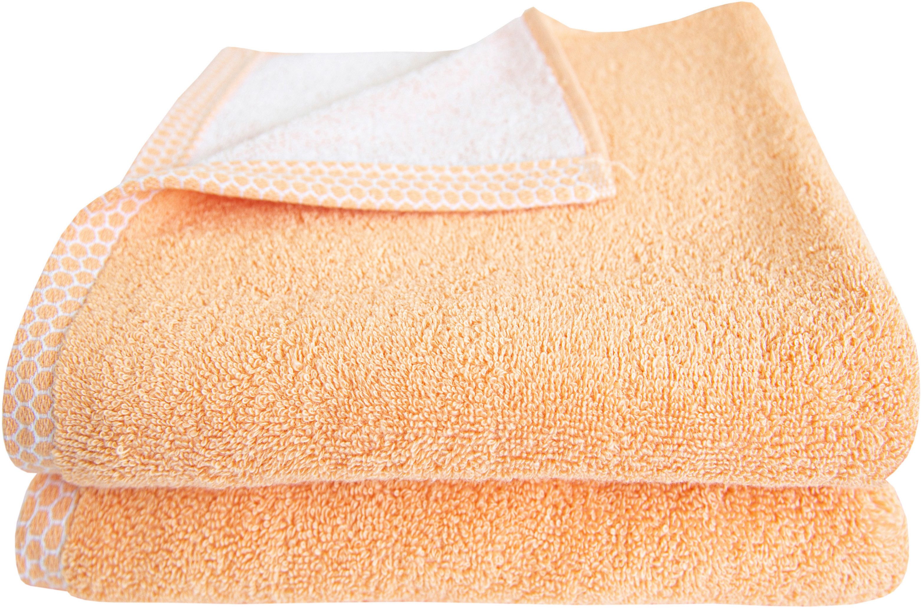Dyckhoff Handtücher Pure Natural Uni, Frottier (Packung, 2-St), BIO Baumwolle, GOTS