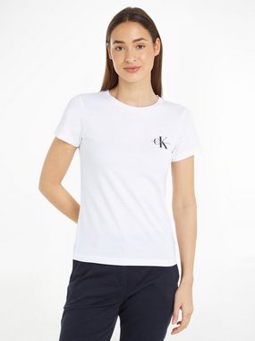 Calvin Klein Jeans Rundhalsshirt 2-PACK MONOLOGO SLIM TEE (Packung, 2-tlg., 2er-Pack) mit Calvin Klein Jeans Logoprint auf der Brust