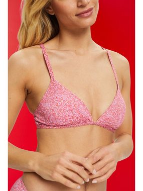 Esprit Triangel-Bikini-Top Wattiertes Bikinitop mit Print