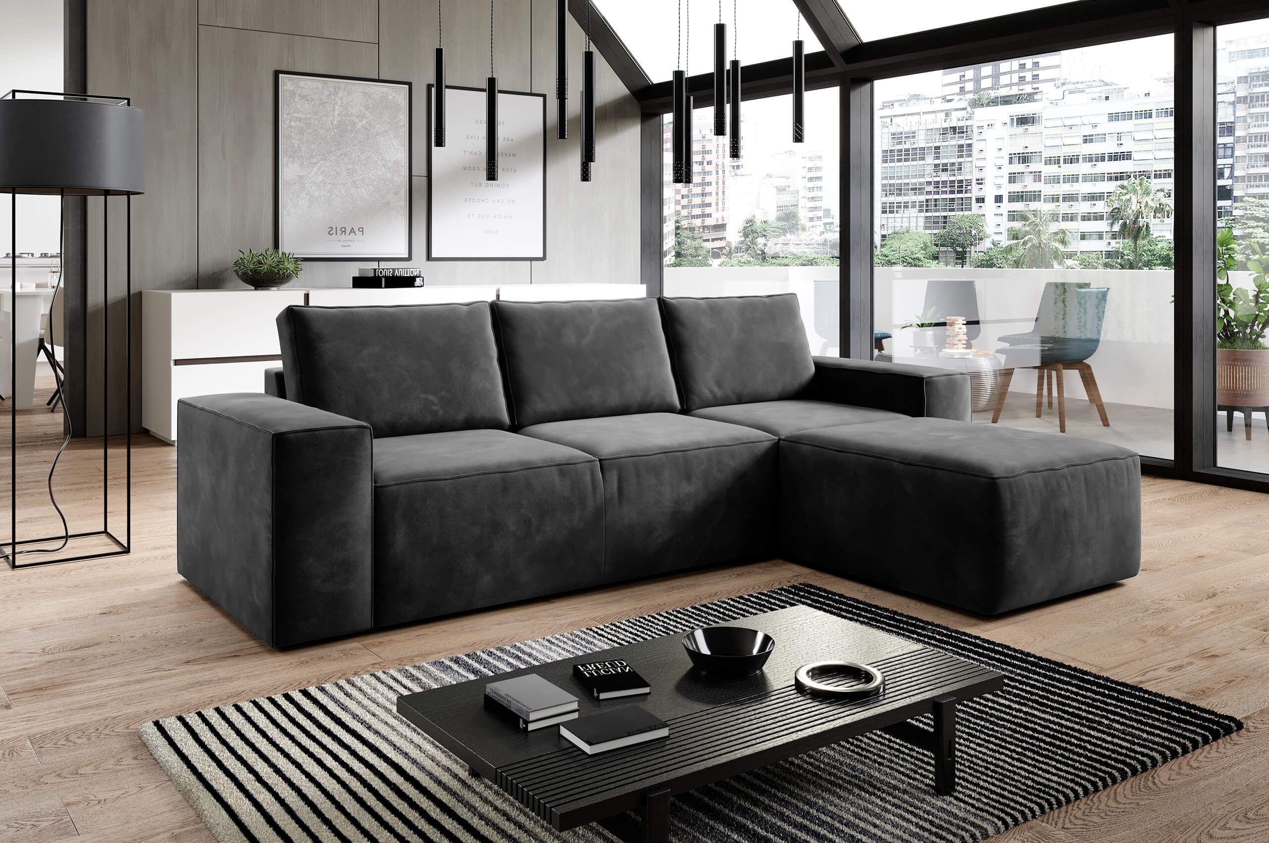 MF Design Polsterecke Rush, mit Bettfunktion