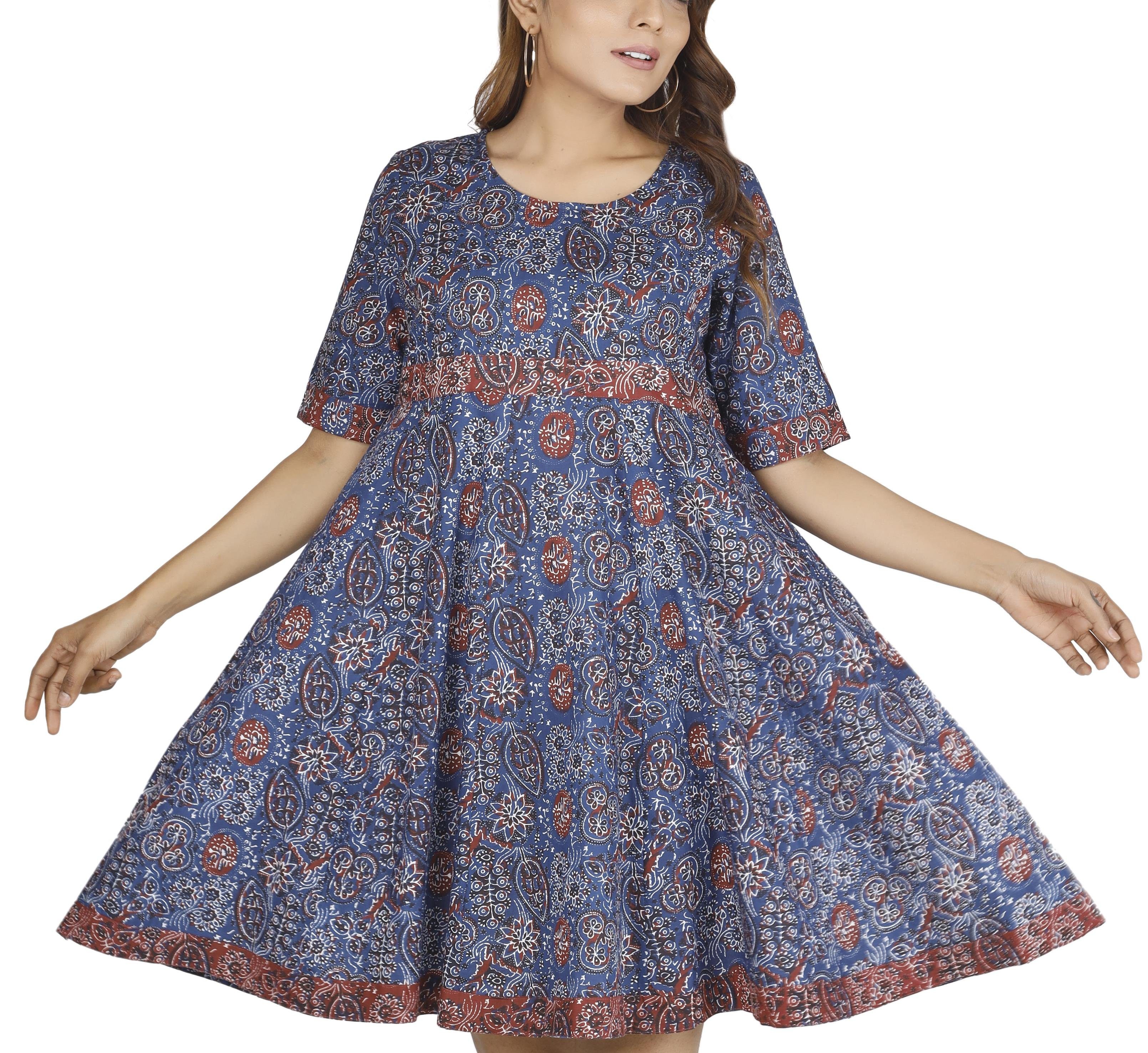 Guru-Shop Midikleid Boho Minikleid, sommerliches Minikleid,.. günstig online kaufen