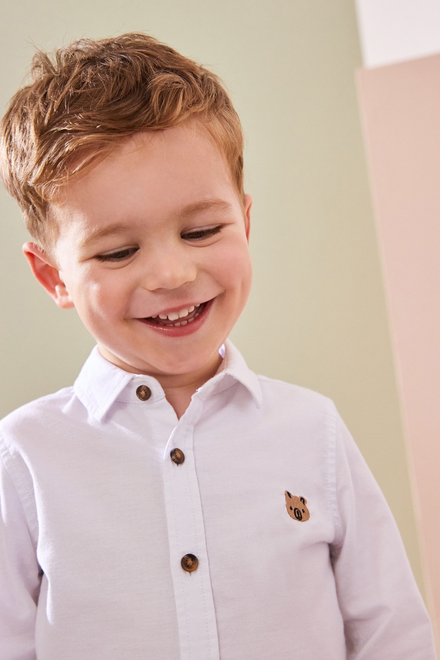 Next Langarmhemd Langärmeliges Oxfordhemd (1-tlg)