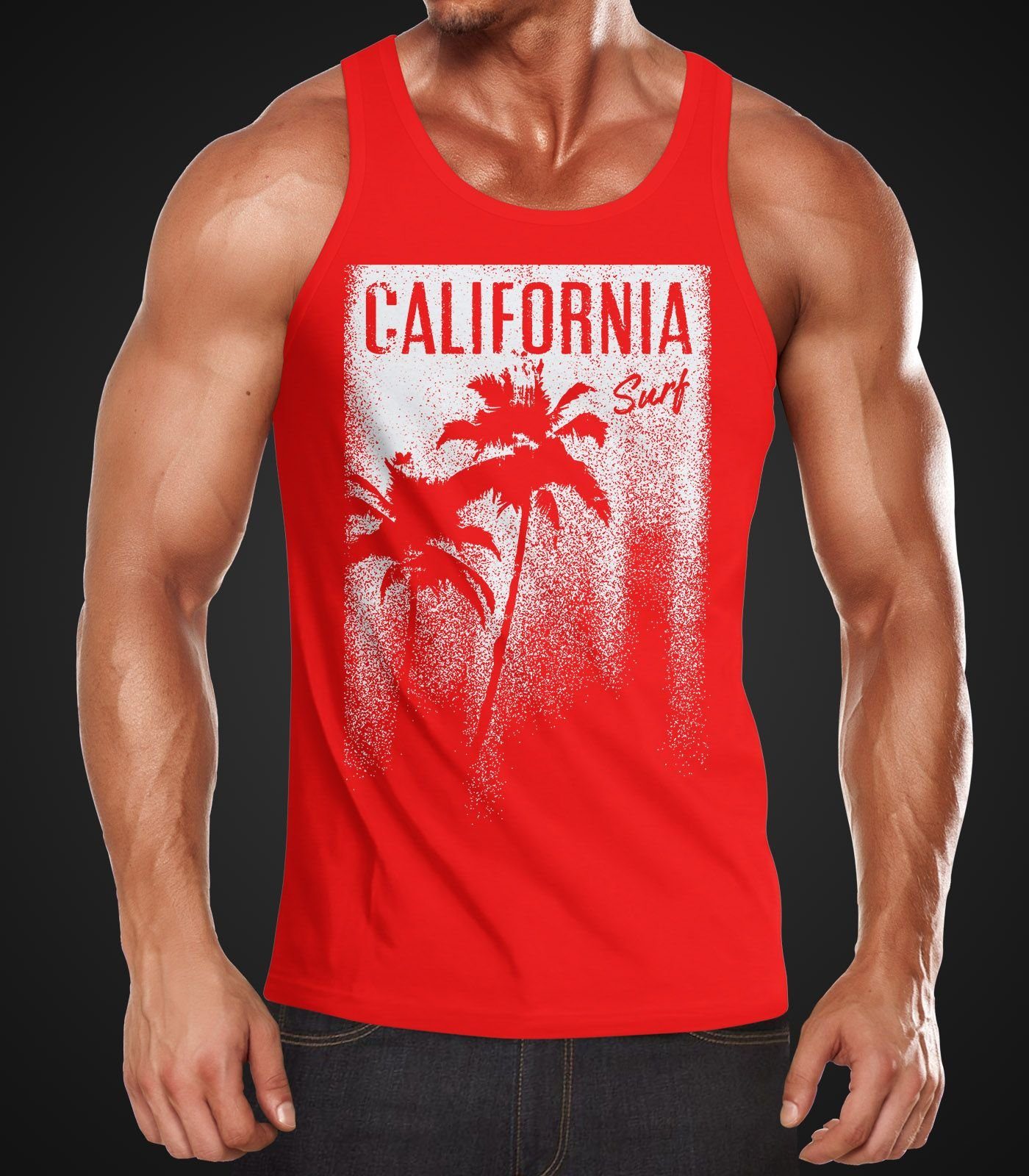 Neverless Tanktop Cooles Herren Tank-Top California günstig online kaufen
