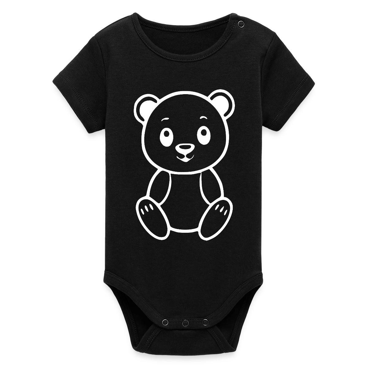 Spreadshirt Kurzarmbody Bärchen Bio Kurzarm Baby Body (1-tlg)