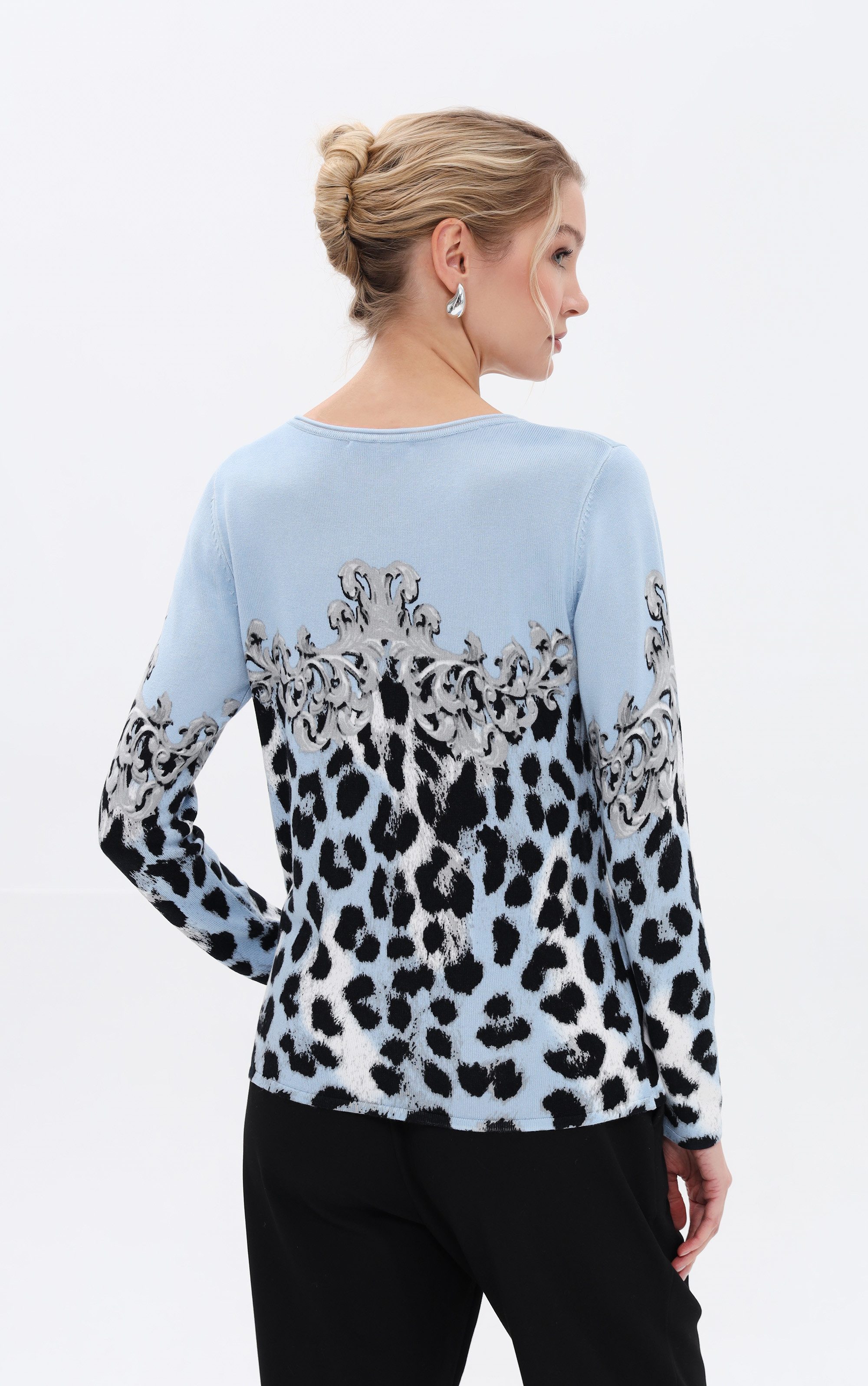 Passioni Strickpullover mit Mustermix günstig online kaufen