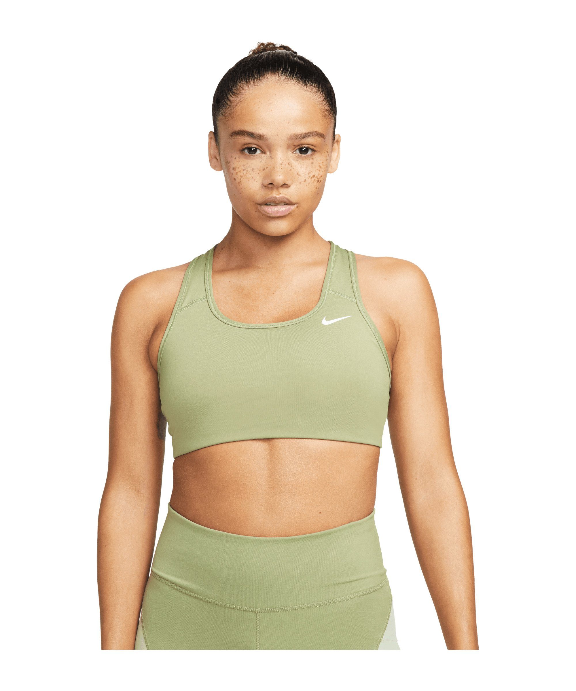 Nike Funktionsshirt Swoosh Bra Sport-BH (ungepolstert) Damen default gruenweiss