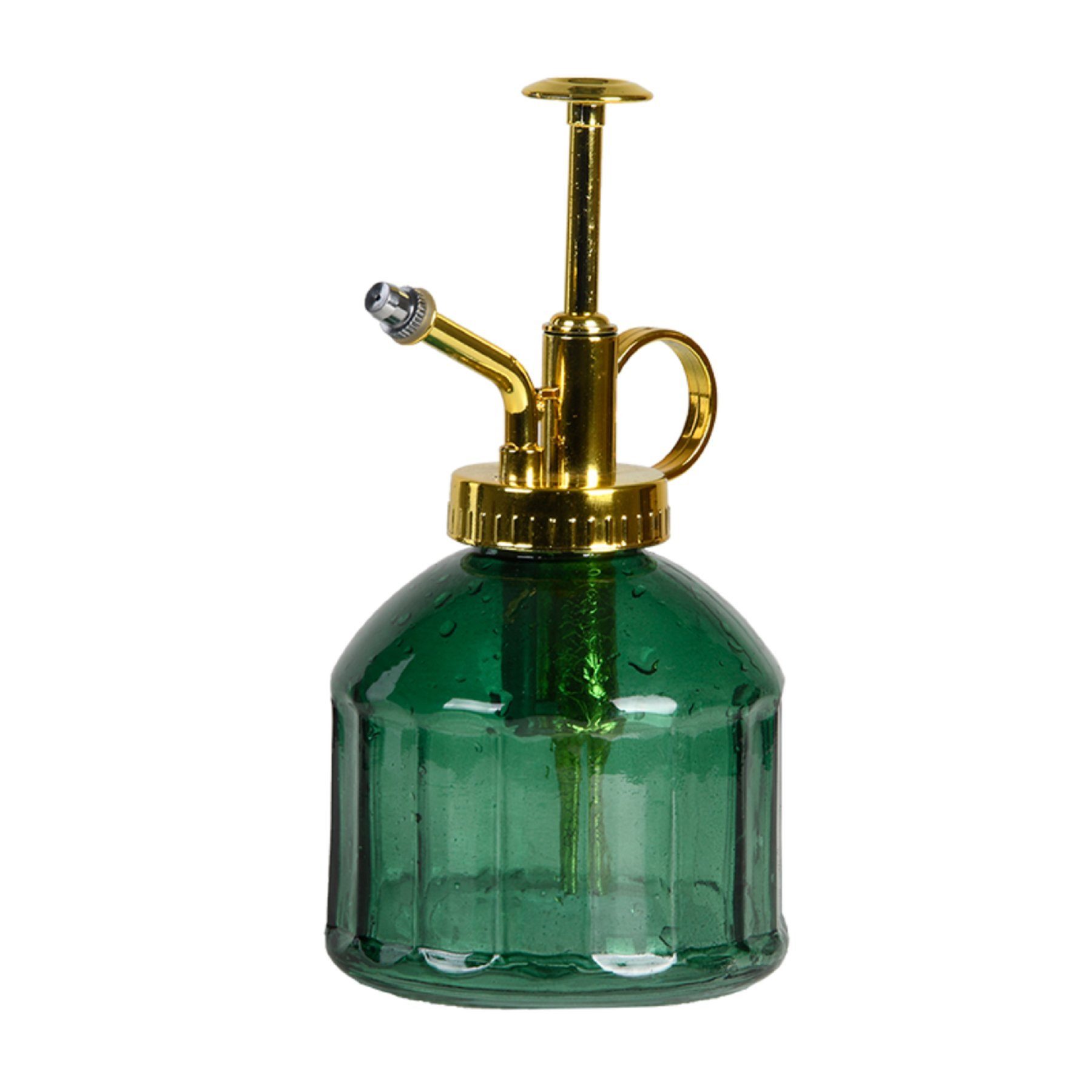 Dekowunder Zerstäuberflasche Pflanzen Blumen Sprüher Glas Zerstäuber Hand gold grün Wasser Nebel