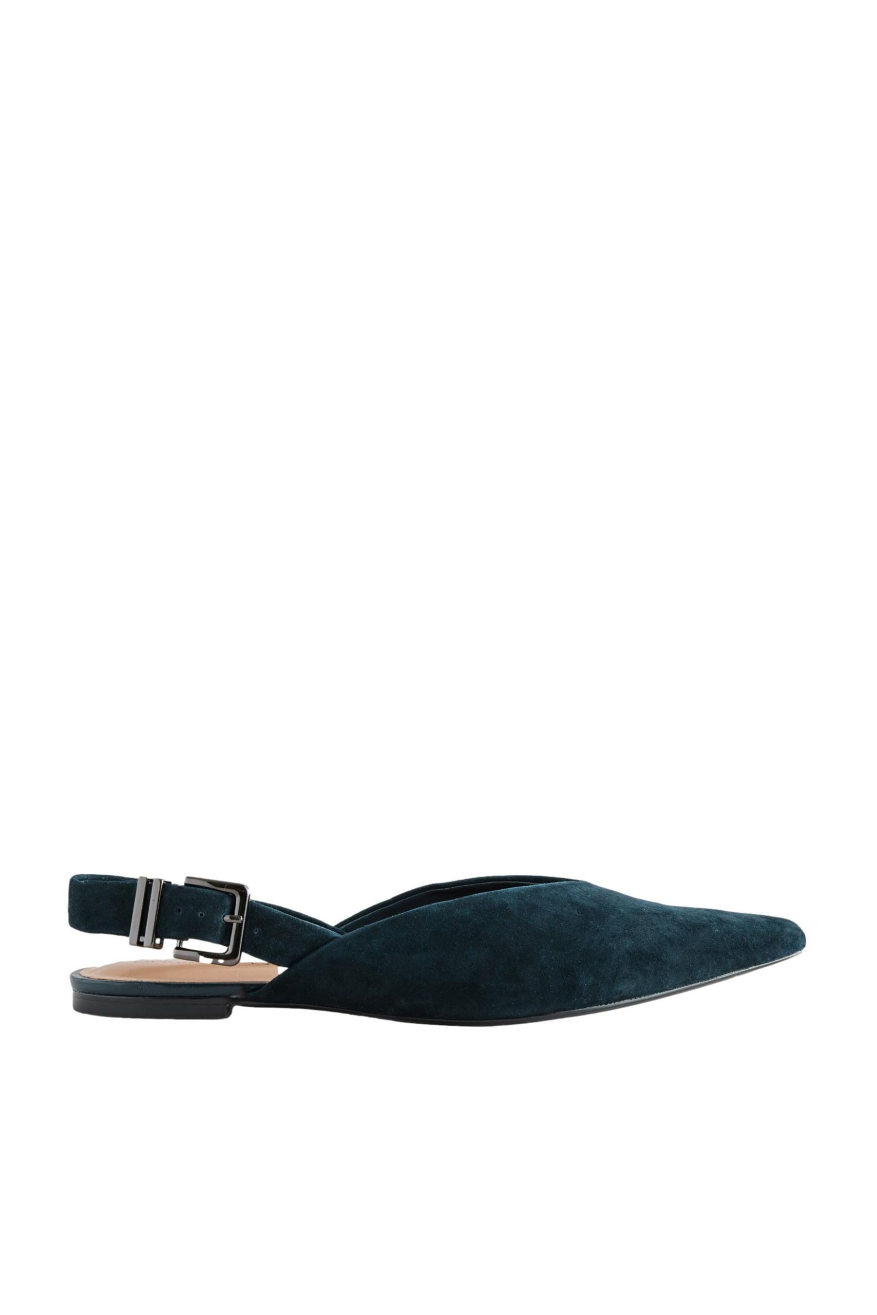 Forever Comfort® spitze Slingback-Schuhe aus Leder Slingsandale