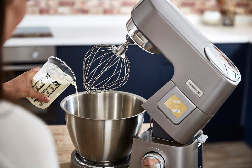 l Schüssel, 7 Titanium W, Schüssel, Wärmefunktion, Küchenmaschine Patissier umfangreiches l KWL90.594SI, zusätzliche Chef inkl. 1400 Zubehör 5 XL KENWOOD