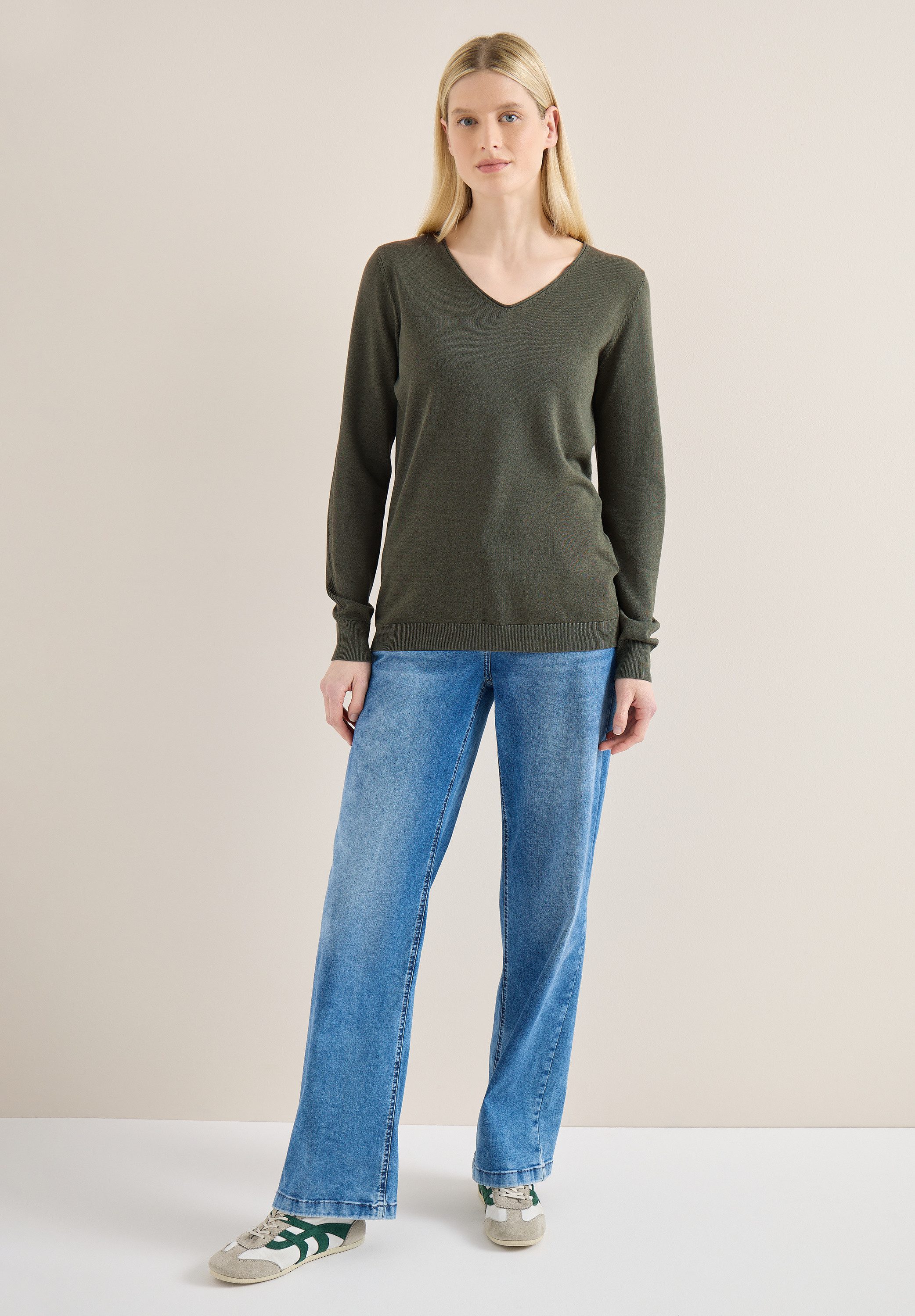 CECIL Strickpullover mit Strick-Detail