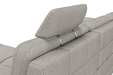 sit&more Ecksofa Bendigo, inklusive Sitztiefenverstellung, Bodenfreiheit 15 cm, 2 Fußfarben