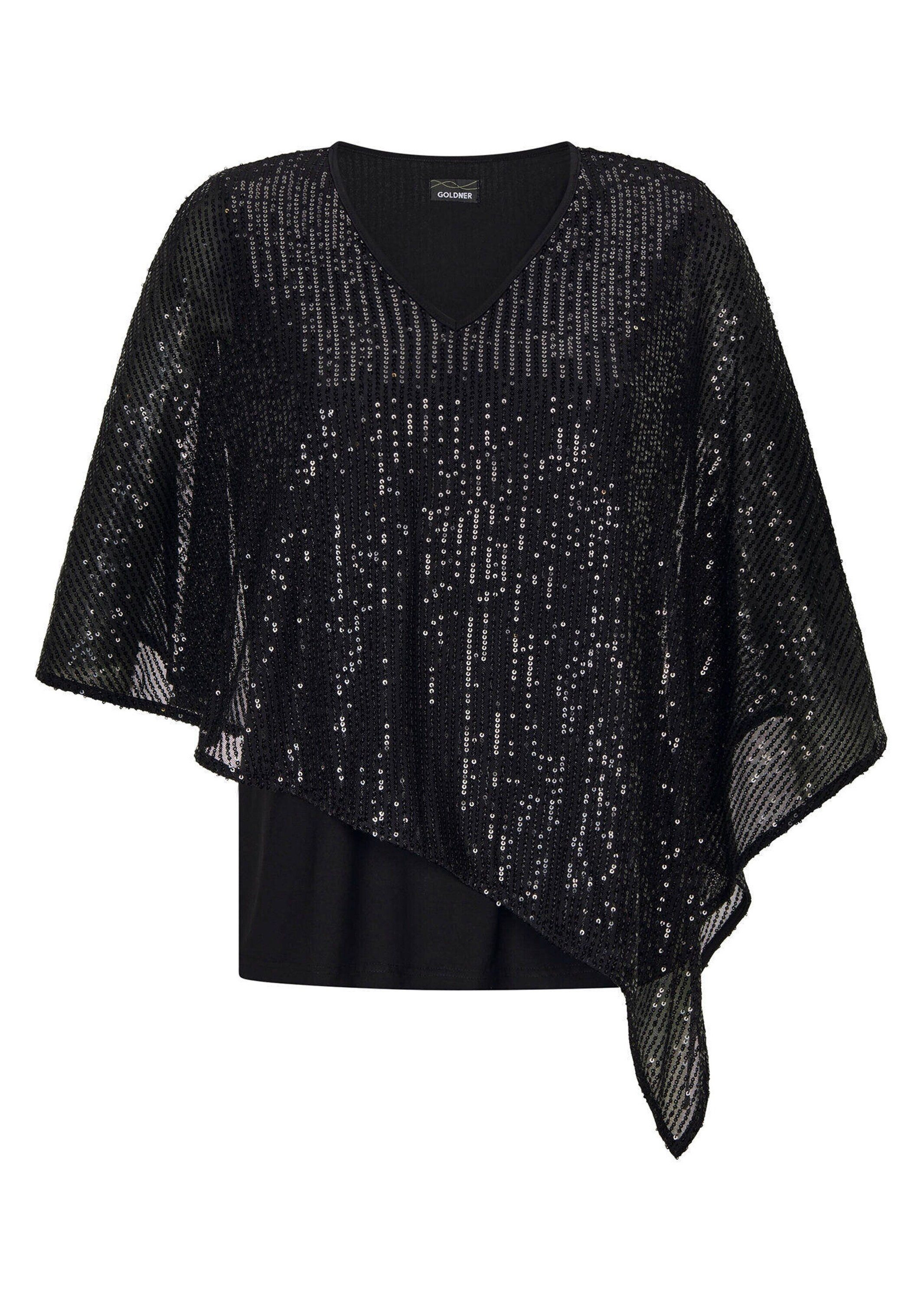 Print-Shirt Elegantes, semitransparentes Oberteil