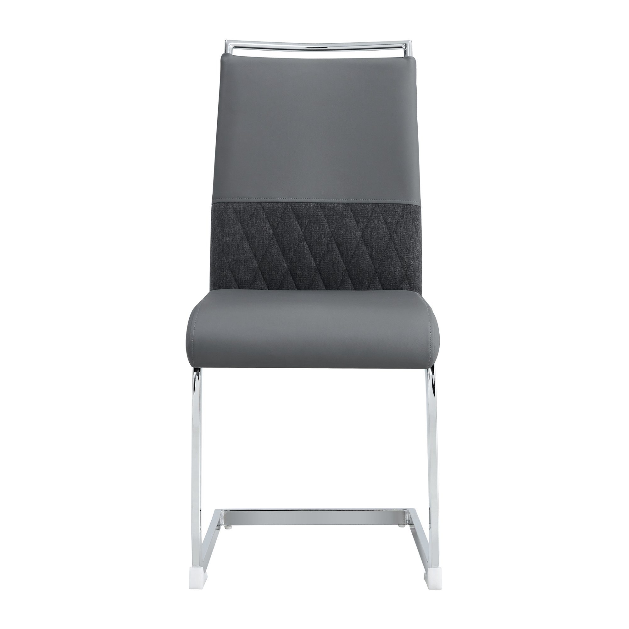 Freischwinger (Esszimmerstuhl, 2 St), Sitz gepolstert, Gestell aus Metall, Stuhl belastbar bis 150 Kg