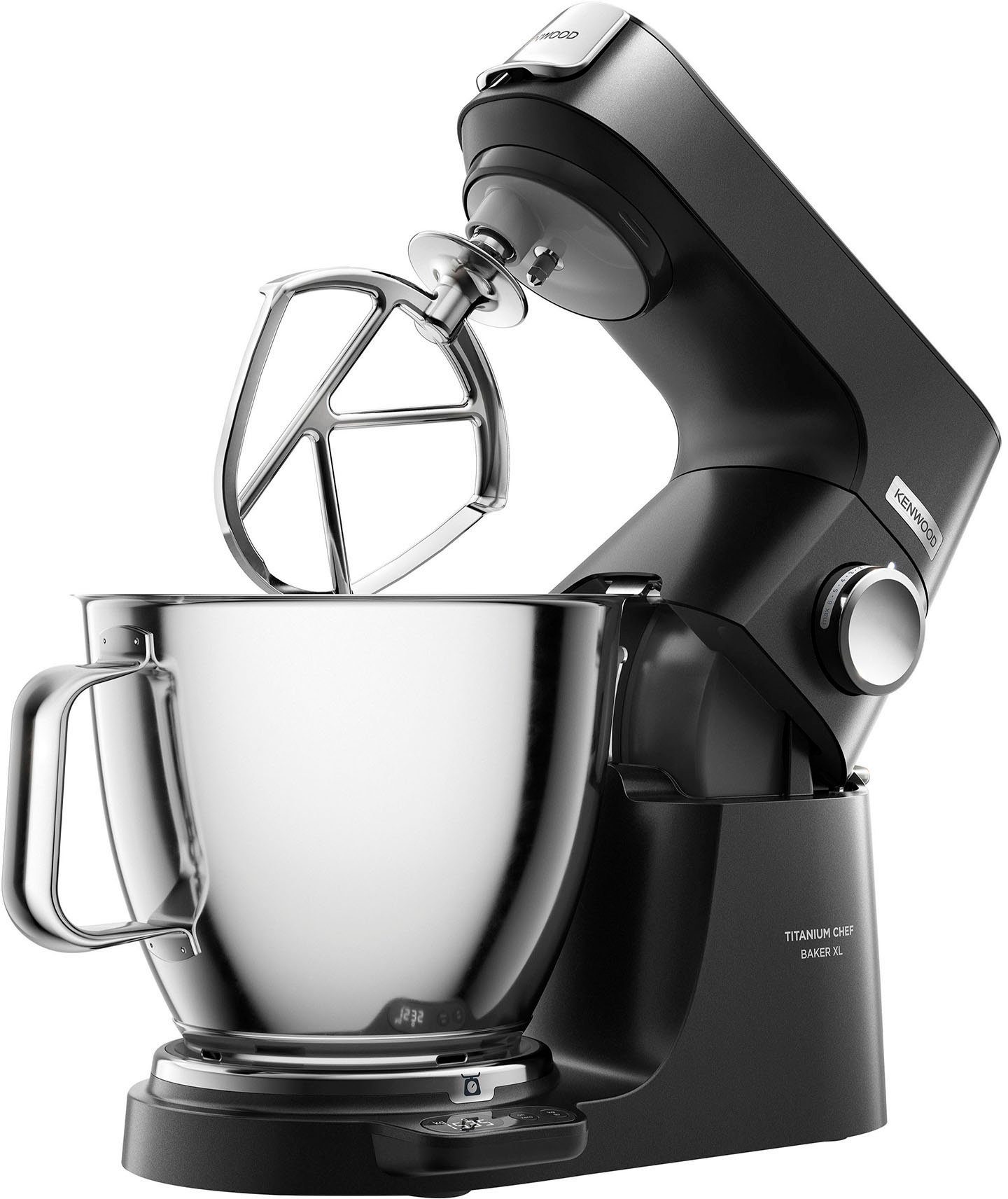 KENWOOD Küchenmaschine Titanium W, UVP Gratis Mixaufsatz Chef 7 Schüssel, AT340 1200 XL Baker l 319,-", Zubehör, Gratis: KAH359GL+Schnitzelwerk KVL85.004BK, Wert