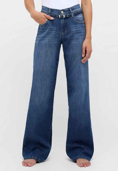 ANGELS Bootcut-Jeans Jeans Liz Belt mit Gürtel