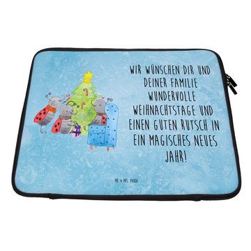 Mr. & Mrs. Panda Laptop-Hülle 20 x 28 cm Weihnachten Smörle - Eisblau - Geschenk, Weihnachtsdeko, W, Wasserabweisend
