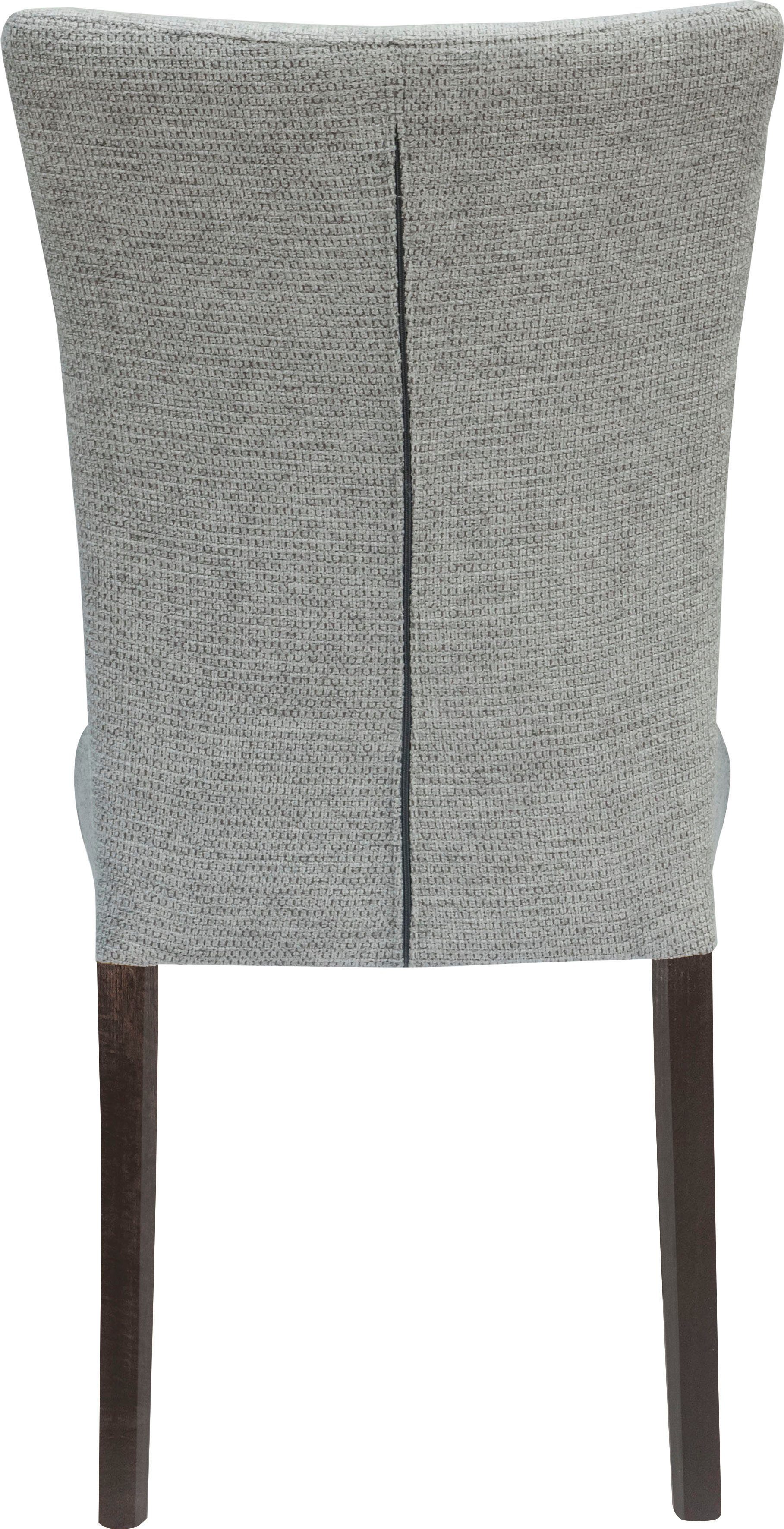 Home affaire 4-Fußstuhl Aspen (Set, 2 St), Beine aus massiver Buche, wengefarben lackiert