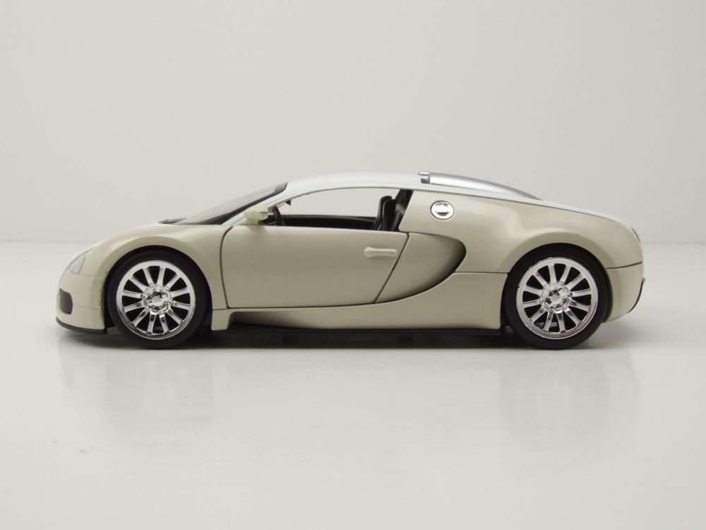 JADA Modellauto Bugatti Veyron 2011 beige weiß Fast & Furious, Maßstab 1:24