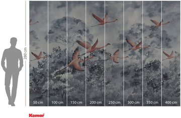 Komar Vliestapete Flamingos in the Sky, 400x280 cm (Breite x Höhe)