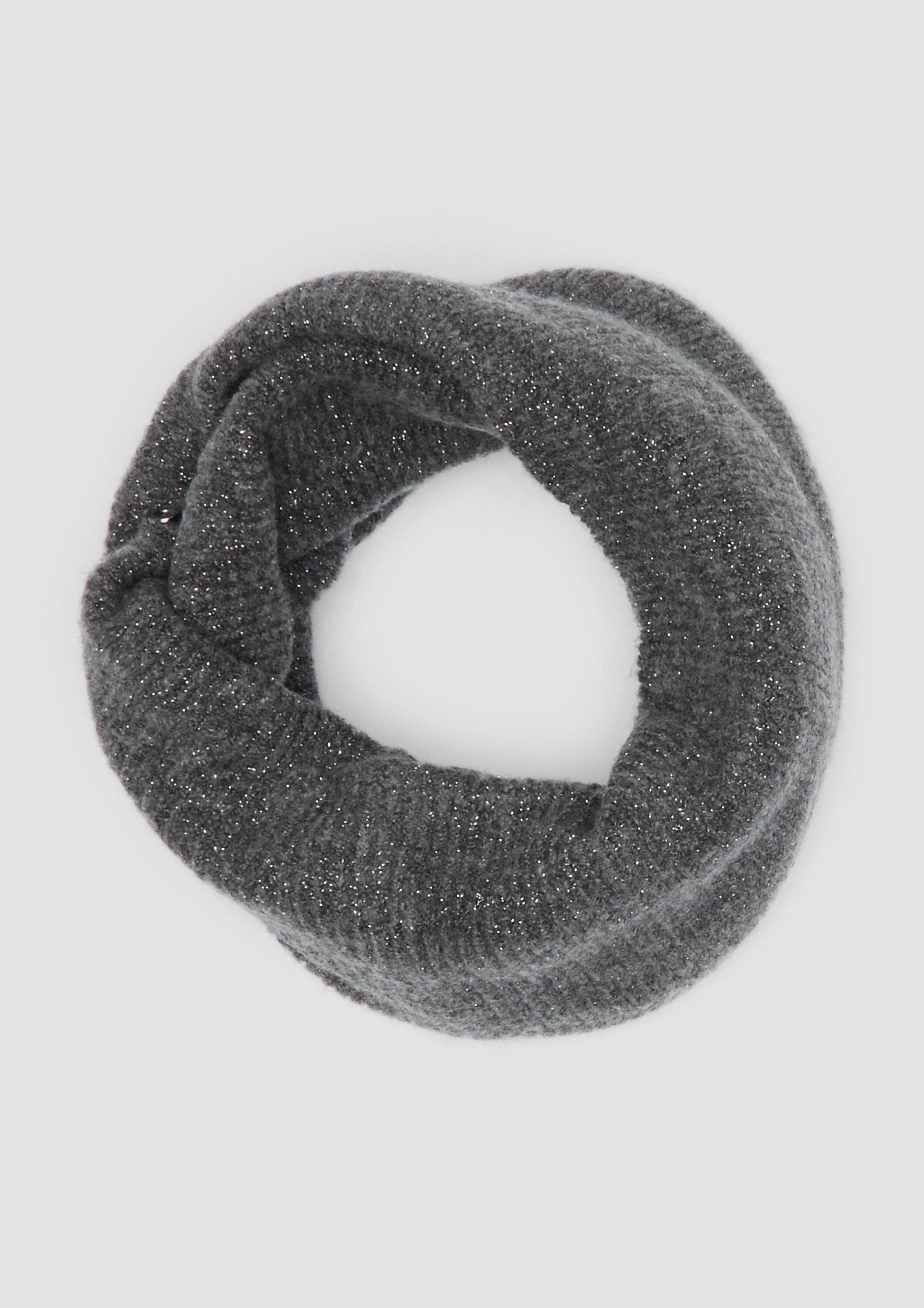 s.Oliver Loop Snood, Loop-Schal mit Logo-Ring