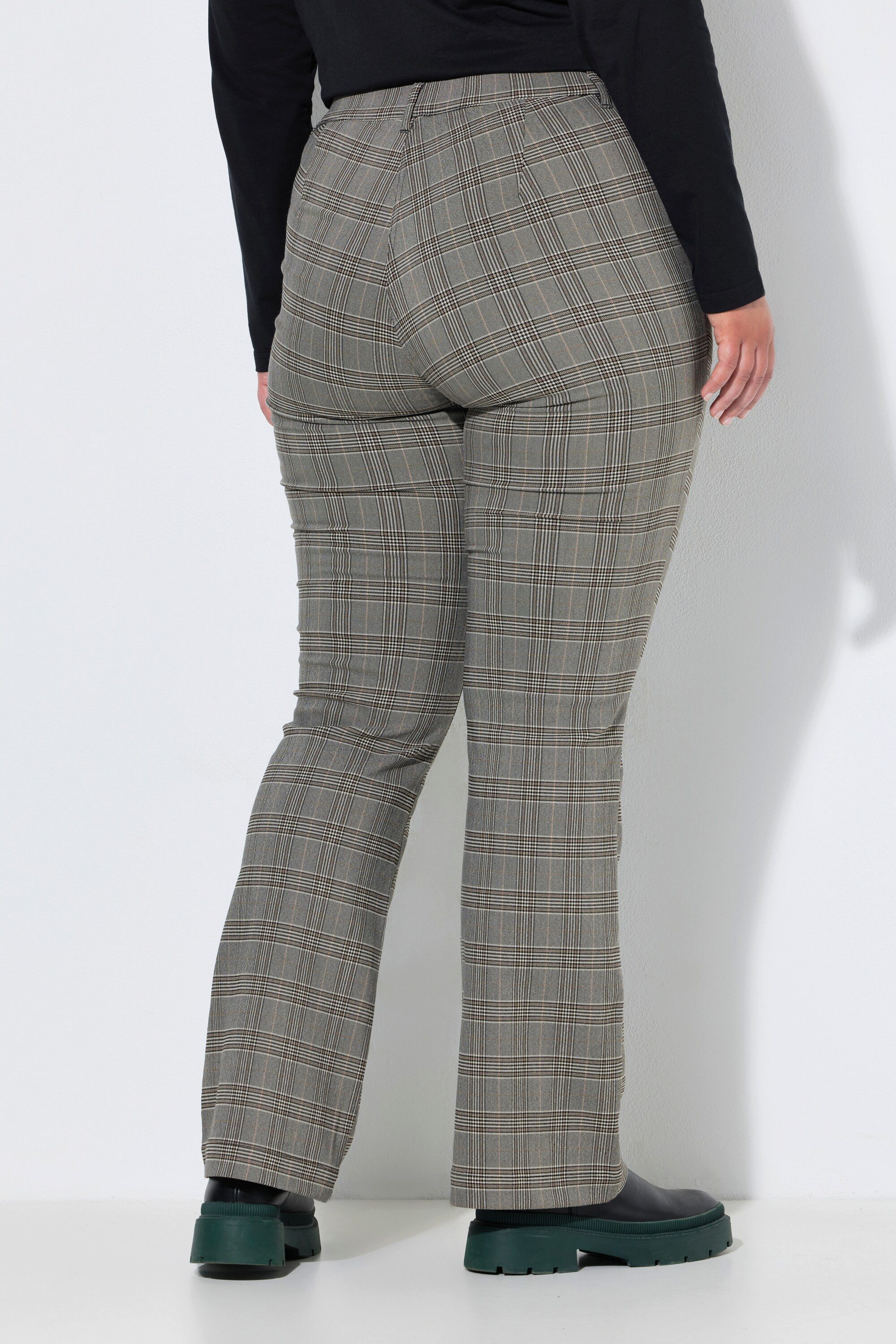 Ulla Popken Stretch-Hose Hose Marie Bengalin innen weich angeraut Bootcut – Bild 3 von 4