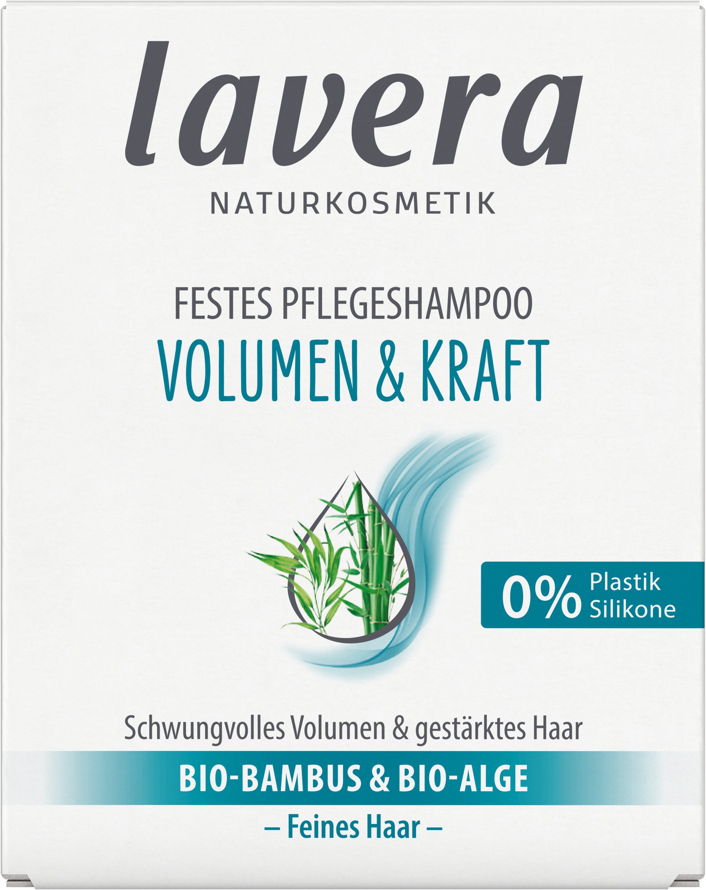 lavera Festes Haarshampoo Festes Pflegeshampoo Volumen & Kraft