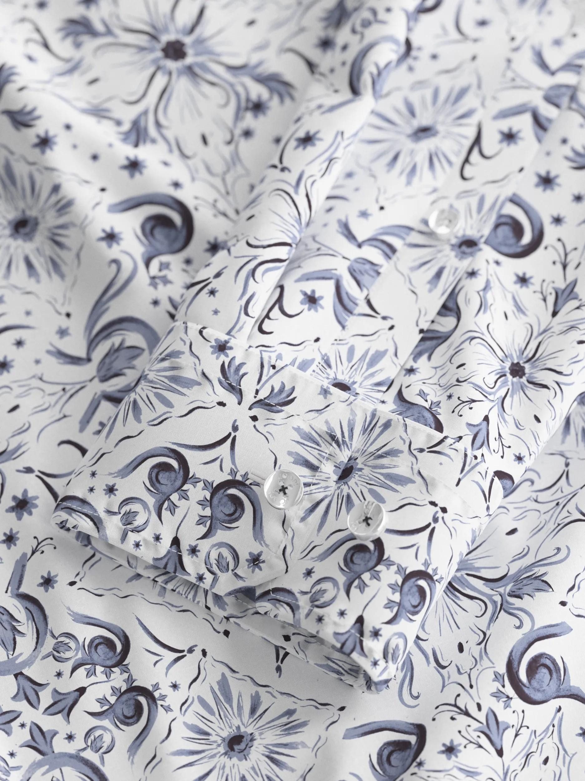 JOOP! Langarmhemd Pai mit floralem Muster, slim fit