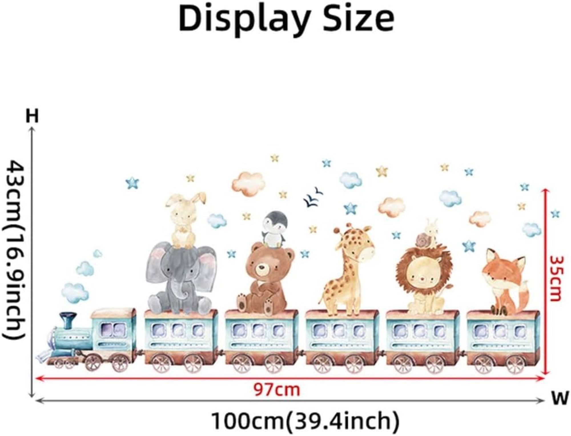 Montegoni Wandsticker Tiere Wandsticker für Kinderzimmer Dekoration, Wandau günstig online kaufen