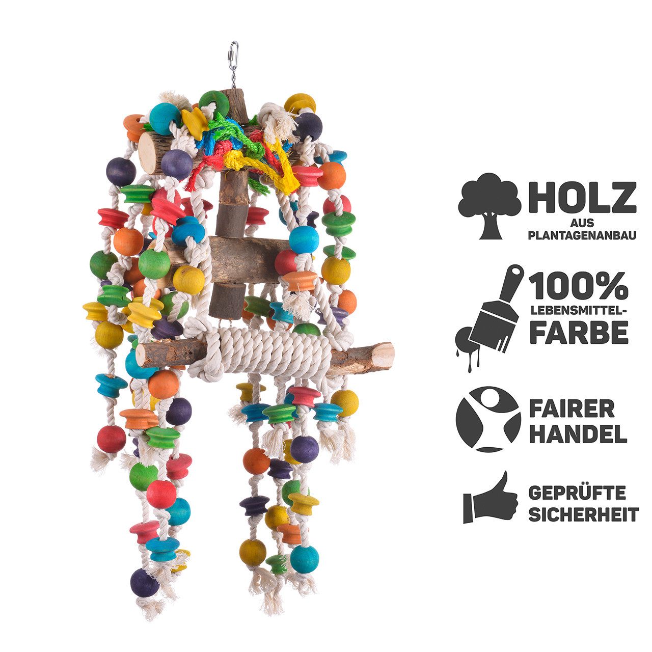 Happy Bird Vogelspielplatz Papageienspielzeug "Giant Fun", Spielzeug für Vö günstig online kaufen