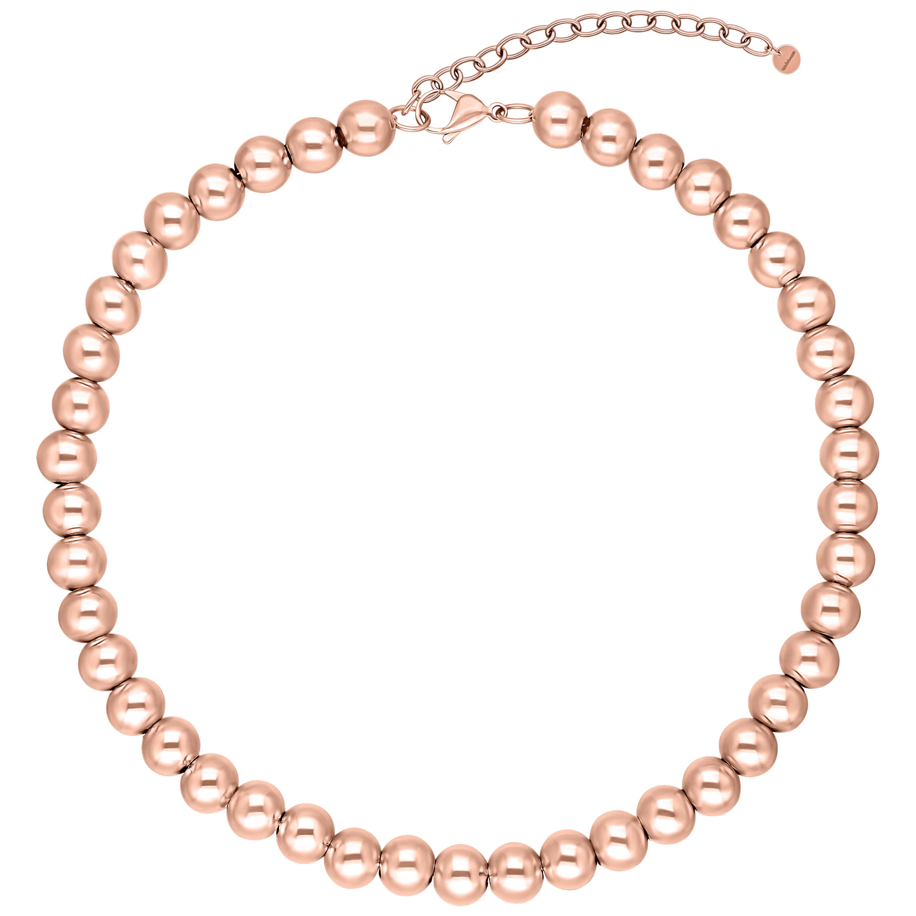 Wildcat Kette mit Anhänger Bubble Kette - Roségold, Chirurgenstahl 316L - wasserfest, langlebig, hautverträglich