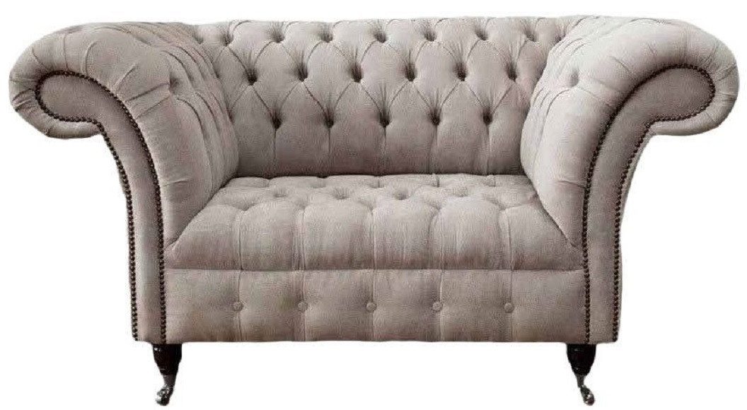Xlmoebel Chesterfield-Sessel Stoffbezug Sessel im Chesterfield-Stil in eleganter Farbe (Sessel), Hergestellt in Europa