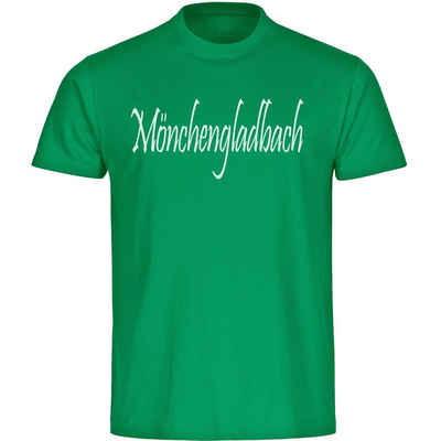multifanshop T-Shirt Herren Mönchengladbach - Schriftzug - Männer