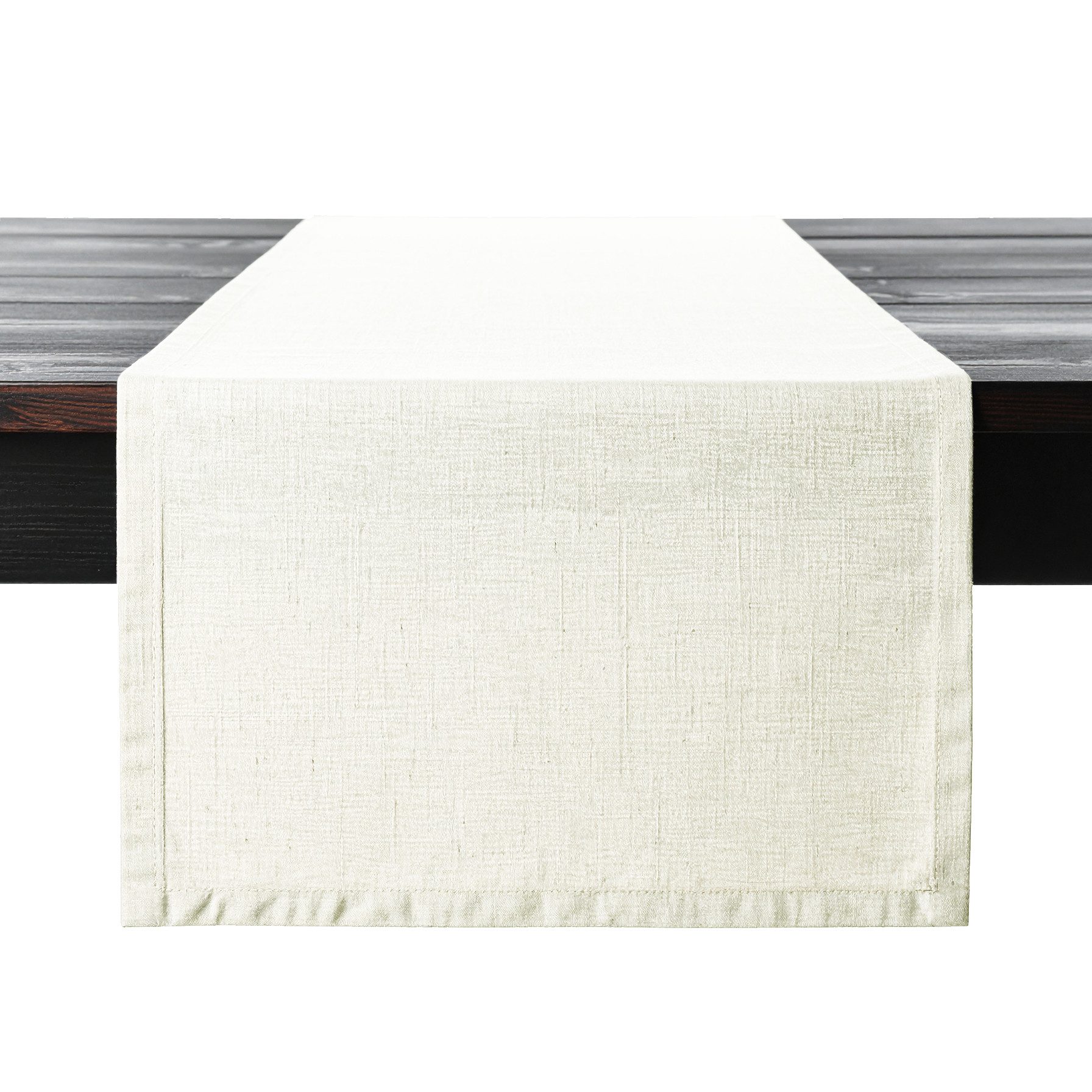 PROFLAX Tischläufer Tischläufer Proflax Leinen offwhite 50x150 cm, gewebt