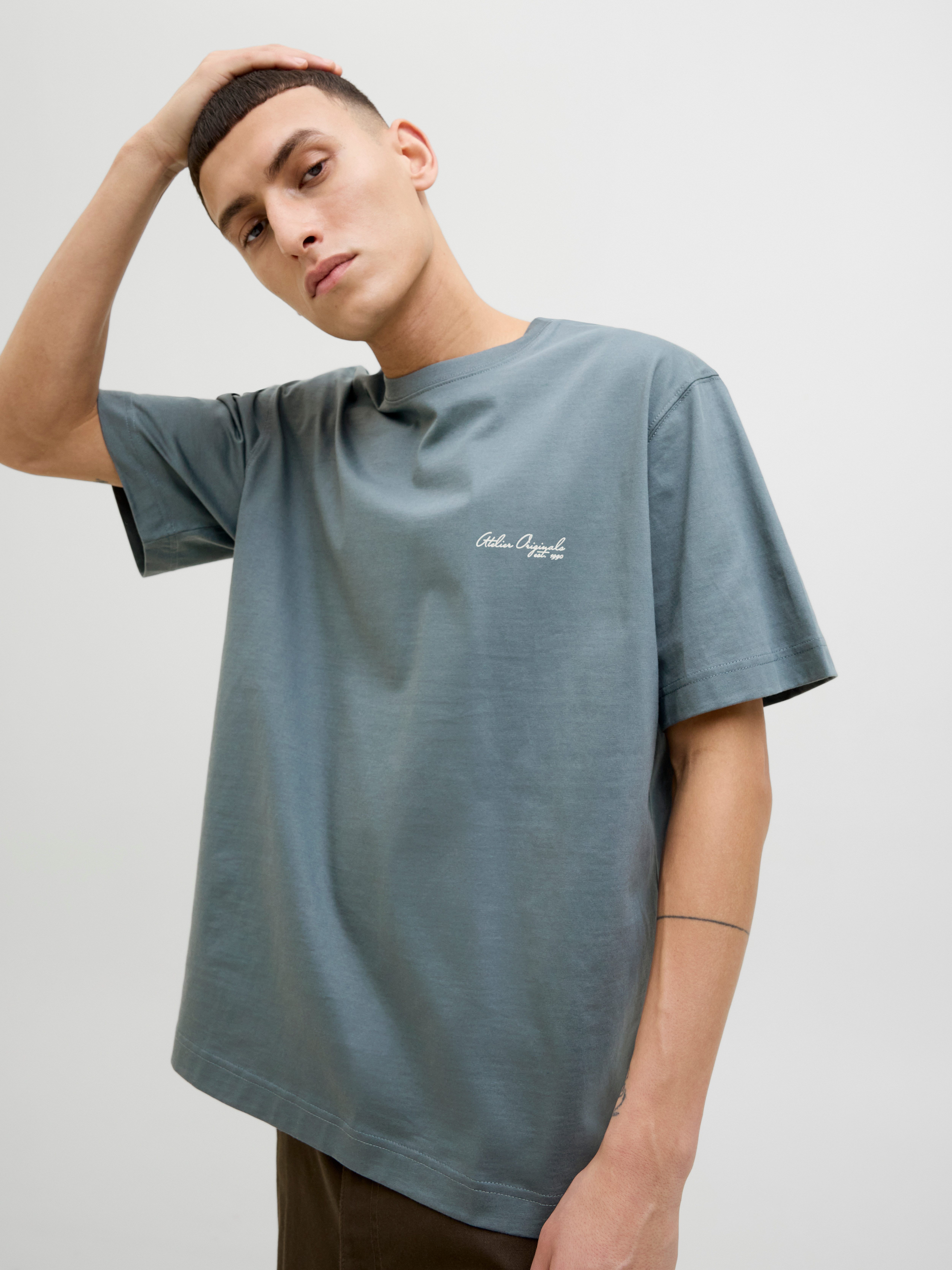 Jack & Jones T-Shirt JORISLINGTON BACK TEE SS CREW NECK SN günstig online kaufen