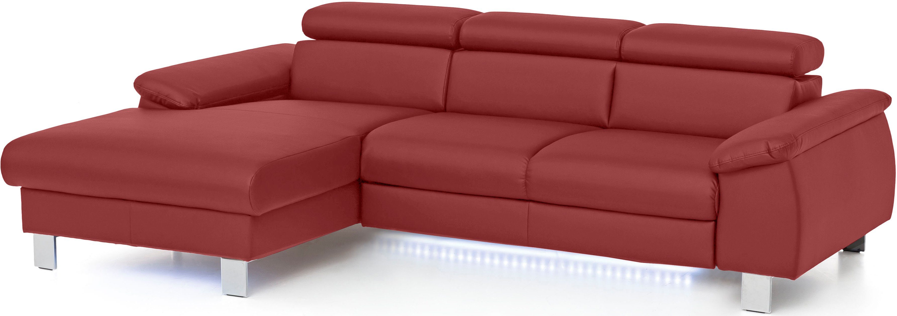 COTTA Ecksofa Komaris L-Form mit Kopfteilverstellung, günstig online kaufen