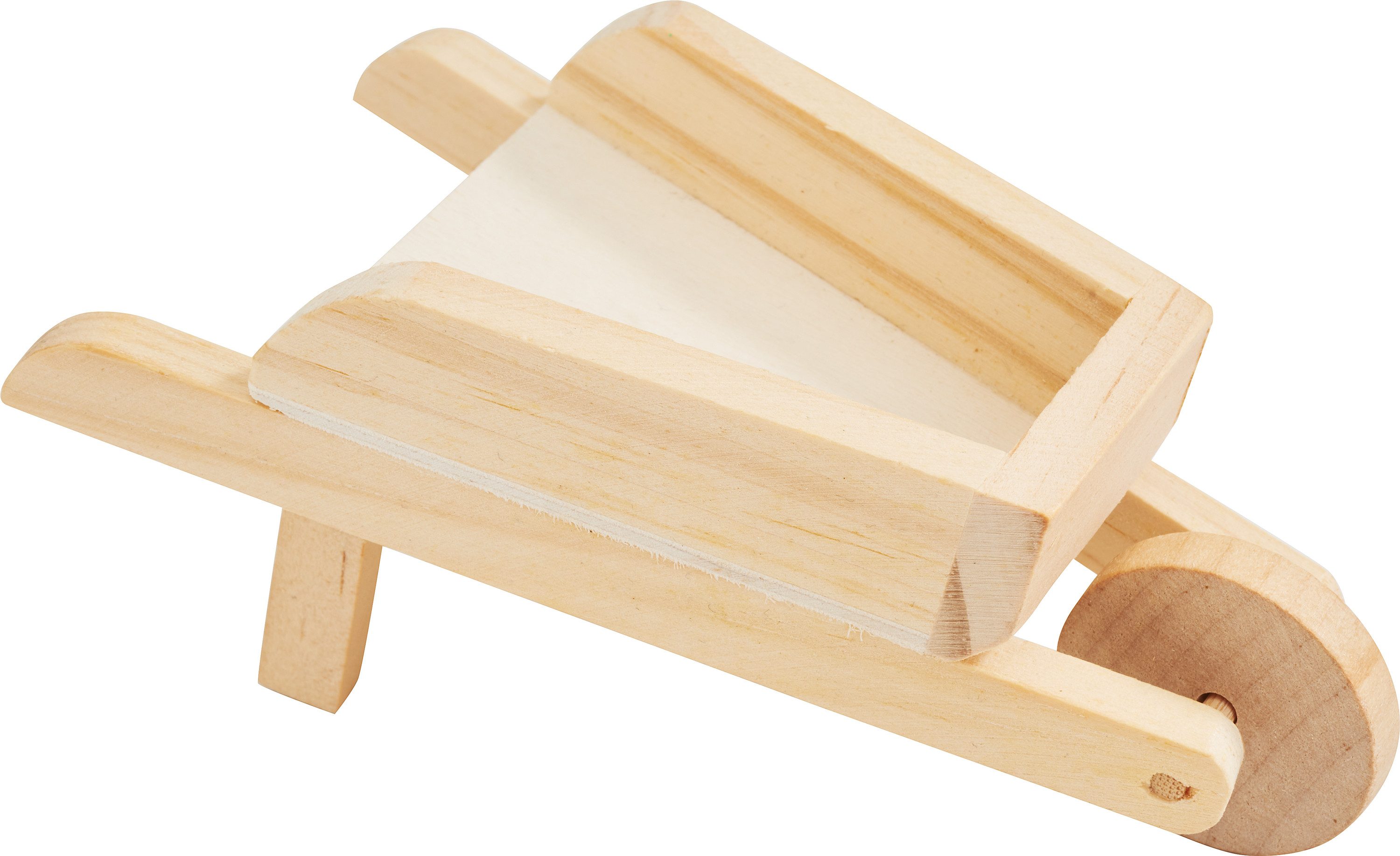 VBS Dekofigur Miniatur-Holzschubkarre, 11,5 x 6 x 5 cm günstig online kaufen
